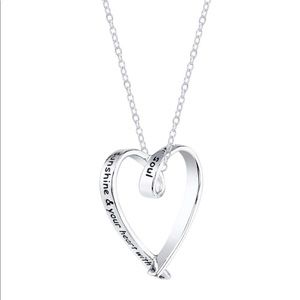 friend sterling silver 18 inch cable heart